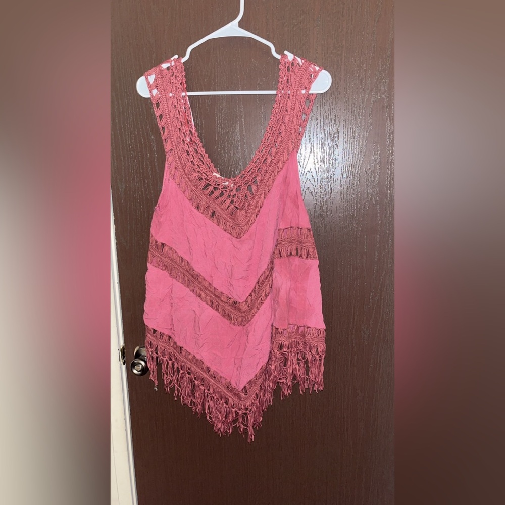 Pink tank shirt